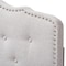 Baxton Studio Lucy Modern Greyish Beige Twin Size Headboard 135-7272 - alternate 4